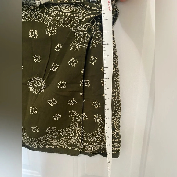 Women’s ultra pink vintage 100% cotton bandana wrap skirt size medium boho - Picture 6 of 7